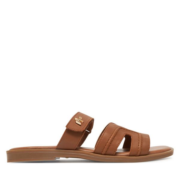 Klapki MEXX. Brązowe klapki Mexx, bez wzorów, bez obcasa, bez zapięcia. Za 119.99 zł.