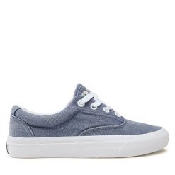 Tenisówki Polo Ralph Lauren. Niebieskie trampki Polo Ralph Lauren, bez wzorów, bez zapięcia. Za 239.99 zł.