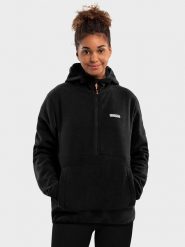 Siroko Bluza polarowa "Avoriaz" w kolorze czarnym rozmiar: XXL. Czarne bluzy z kapturem SIROKO, xxl, bez wzorów, z polaru. Za 123.25 zł.