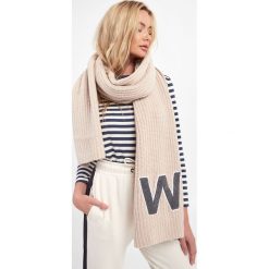 Szal Clelia WEEKEND MAX MARA. Brązowe szaliki i kominy Weekend Max Mara, z aplikacjami, z wełny. Za 549.00 zł.