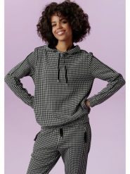 Aniston Bluza w kolorze czarno-białym rozmiar: 44. Białe bluzy Aniston, bez wzorów, z kapturem. Za 70.90 zł.