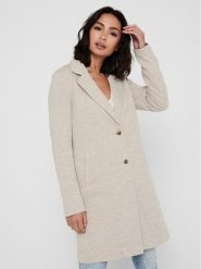 ONLY Płaszcz przejściowy Carrie 15173066 Beżowy Regular Fit. Brązowe płaszcze ONLY, bez wzorów, z bawełny, bez kaptura. Za 179.99 zł.