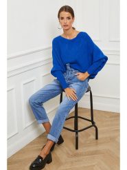 Joséfine Sweter "Egale" w kolorze niebieskim rozmiar: M. Niebieskie swetry Joséfine, m, bez wzorów, z kaszmiru, bez ramiączek. Za 173.99 zł.