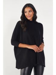 Milan Kiss Sweter w kolorze czarnym rozmiar: XL. Czarne swetry Milan Kiss, xl, bez wzorów, bez ramiączek. Za 119.12 zł.