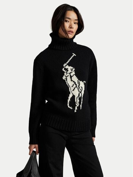 Polo Ralph Lauren Golf 211978329002 Czarny Relaxed Fit. Czarne swetry Polo Ralph Lauren, xxs, bez wzorów, z wełny, bez ramiączek. Za 1,699.00 zł.