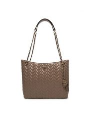 Guess Torebka Cheryl HWTQ97 20220 Beżowy. Brązowe shopper bag Guess, z aplikacjami, ze skóry, bez dodatków. Za 799.99 zł.