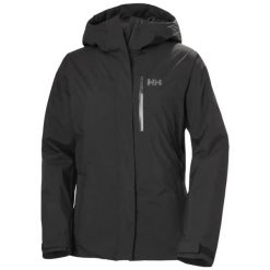 Damska kurtka narciarska Helly Hansen Snowplay. Czarne kurtki narciarskie Helly Hansen, na zimę, m, bez wzorów, z materiału, bez kaptura, narciarskie. Za 1,006.00 zł.
