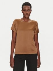 ViCOLO Bluzka TD0007 Brązowy Relaxed Fit. Brązowe bluzki ViCOLO, xs, bez wzorów, z wiskozy, bez kołnierzyka, bez ramiączek. Za 119.99 zł.