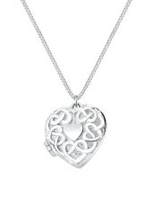 Elli Damska zawieszka serce Ornament w srebrze próby 925 Sterling Silver Naszyjniki 1 ct Damski. Szare naszyjniki Elli, z materiału, srebrne. Za 333.99 zł.
