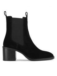 Sergio Bardi Botki WI32-E1094-01SB Czarny. Czarne botki Sergio Bardi, bez wzorów, bez obcasa, na słupku, bez zapięcia. Za 299.99 zł.