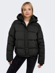 ONLY Kurtka pikowana w kolorze czarnym rozmiar: XL. Czarne kurtki ONLY, xl, bez wzorów, bez kaptura. Za 172.78 zł.