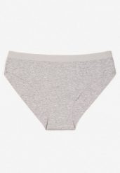 Jasnoszare Majtki Figi z Bawełny Zeiaga. Szare figi Born2be, bez wzorów, z bawełny. Za 29.99 zł.