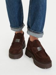 G-Star Raw Botki EO-ZEYNEP-70863-1 Brązowy. Brązowe botki G-Star, bez wzorów, ze skóry, retro, bez obcasa, na płaskiej podeszwie, bez zapięcia. Za 429.99 zł.