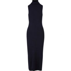 Damska Sukienka Maxi Z Dzianiny Z Eko Wiskozy Z Żółwim Dekoltem. Brązowe sukienki Urban Classics, s, bez wzorów, z dzianiny, sportowe, bez kołnierzyka, bez ramiączek, maxi, sportowe. Za 216.99 zł.