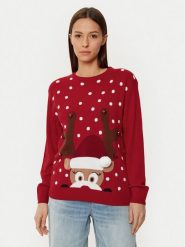 Ysabel Mora Sweter 70029 Czerwony Regular Fit. Czerwone swetry ysabel mora, xl, bez wzorów, z syntetyku, bez ramiączek. Za 139.99 zł.