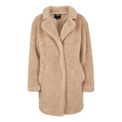 Płaszcz Oversize Damski Sherpa. Brązowe płaszcze Urban Classics, l, bez wzorów, bez kaptura. Za 286.99 zł.