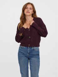 Vero Moda Kardigan Vmlea Ls V-Neck Cuff Cardigan Noos 10273853 Bordowy Regular Fit. Czerwone swetry Vero Moda, xl, bez wzorów, z syntetyku, bez ramiączek. Za 209.99 zł.