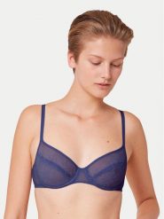 Triumph Biustonosz z fiszbiną Bright Spotlight 10216477 Niebieski. Niebieskie biustonosze Triumph, bez wzorów, z syntetyku. Za 89.99 zł.