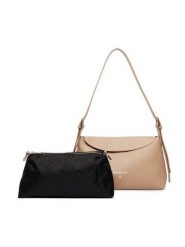 Patrizia Pepe Torebka 8B0256/L148-R874 Beżowy. Brązowe torebki klasyczne Patrizia Pepe, bez wzorów, ze skóry, bez dodatków. Za 1,099.00 zł.