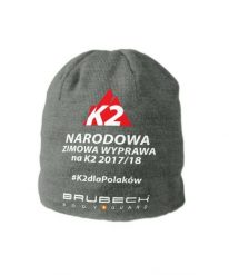 Czapka z wełną merino Brubeck K2. Szare czapki zimowe Brubeck, bez wzorów, z materiału. Za 50.00 zł.