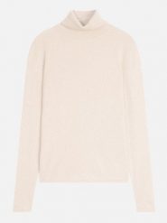 Perfect Cashmere Kaszmirowy golf "Ashley" w kolorze kremowym rozmiar: M. Brązowe swetry Perfect Cashmere, m, bez wzorów, z kaszmiru, bez ramiączek. Za 441.45 zł.