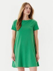 United Colors Of Benetton Sukienka codzienna 3Z1RDV01E Zielony Regular Fit. Zielone sukienki United Colors Of Benetton, na co dzień, xl, bez wzorów, z bawełny, bez kołnierzyka, bez ramiączek, proste. Za 139.99 zł.