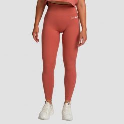 Legginsy damskie fitness z wysokim stanem cynamonowe Limitless. Brązowe legginsy sportowe GYMBEAM, l, bez wzorów, z elastanu, z podwyższonym stanem, na fitness i siłownię. Za 112.90 zł.