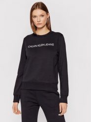 Calvin Klein Jeans Bluza J20J209761 Czarny Regular Fit. Czarne bluzy Calvin Klein Jeans, m, bez wzorów, z bawełny, bez kaptura. Za 399.99 zł.