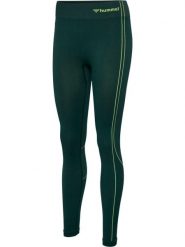 Damskie legginsy bezszwowe Hummel Zone. Zielone legginsy Hummel, bez wzorów, z materiału. Za 175.05 zł.