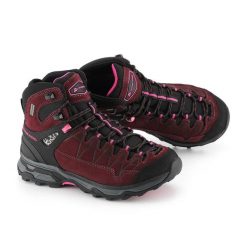 Buty turystyczne skórzane damskie Alpine Pro Vete. Czerwone buty trekkingowe Alpine Pro, z gumy, bez zapięcia. Za 499.00 zł.