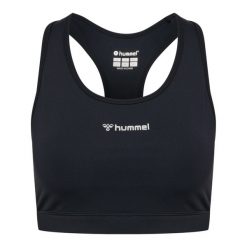 Biustonosz dla kobiet Hummel Bl Performance. Czarne biustonosze sportowe Hummel, bez wzorów. Za 186.50 zł.