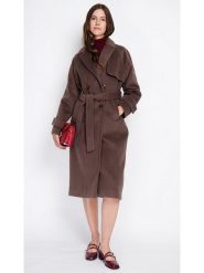 ASSUILI Płaszcz przejściowy w kolorze brązowym rozmiar: 42. Brązowe płaszcze Assuili, bez wzorów, z tkaniny, klasyczne, bez kaptura. Za 461.21 zł.