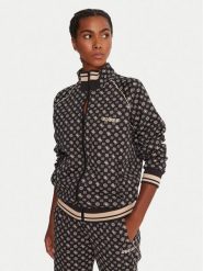 Guess Bluza V5YQ03 KB212 Czarny Regular Fit. Czarne bluzy Guess, s, z aplikacjami, z syntetyku, bez ramiączek, bez kaptura. Za 369.99 zł.