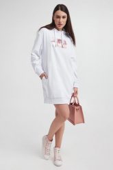 Sukienka dresowa ARMANI EXCHANGE. Sukienki Armani Exchange, m, bez wzorów, z dresówki, bez kołnierzyka, bez ramiączek. W wyprzedaży za 417.02 zł.