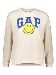 GAP Bluza w kolorze kremowym rozmiar: L. Brązowe bluzy GAP, l, bez wzorów, bez kaptura. Za 132.36 zł.