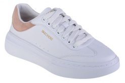 Buty sportowe Sneakersy damskie, Skechers Cordova Classic-Best Behavior. Białe buty treningowe Skechers, bez wzorów, z materiału, przed kostkę, bez zapięcia, trekkingowe. Za 239.99 zł.
