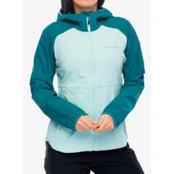 Kurtka softshell damska Columbia Heather Canyon II Hooded Softshell. Zielone kurtki przejściowe sportowe Columbia, bez wzorów, z softshellu, bez kaptura, trekkingowe. Za 353.99 zł.