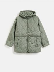 Pikowana kurtka - jasnozielony. Zielone kurtki Reserved, l, bez wzorów, z tkaniny, bez kaptura. Za 179.99 zł.