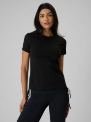 4F T-shirt slim gładki damski - czarny XL. Czarne t-shirty 4f, uniwersalny, bez wzorów, z bawełny, klasyczne, bez kołnierzyka, bez ramiączek. Za 69.99 zł.