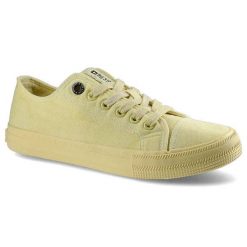 Żółte Trampki Big Star Damskie Modne Obuwie. Żółte trampki BIG STAR, bez wzorów, z dresówki, eleganckie, bez zapięcia. Za 99.99 zł.