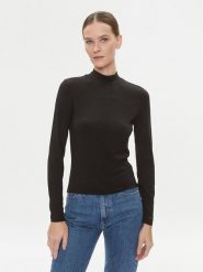 Calvin Klein Golf K20K206067 Czarny Slim Fit. Czarne swetry Calvin Klein, xs, bez wzorów, z bawełny, bez ramiączek. Za 239.99 zł.