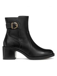 Geox Skórzane botki "Serilda" w kolorze czarnym rozmiar: 36. Czarne botki Geox, bez wzorów, eleganckie, bez obcasa, bez zapięcia. Za 434.95 zł.