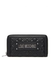LOVE MOSCHINO Portfel JC5600PP1NLA000B Czarny. Czarne portfele Love Moschino, bez wzorów, ze skóry. Za 309.99 zł.