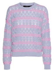 Vero Moda Sweter w kolorze błękitno-różowym rozmiar: S. Niebieskie swetry Vero Moda, s, bez wzorów, ze splotem, bez ramiączek. Za 83.62 zł.
