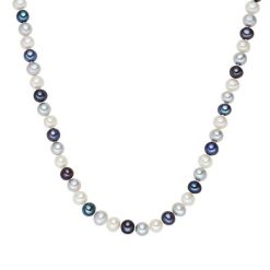 Valero Pearls Naszyjnik z pereł srebro wysokiej próby Perła hodowlana słodkowodna srebrny Naszyjniki 1 ct Damski. Szare naszyjniki Valero Pearls, z jedwabiu, z perłą, srebrne. Za 539.99 zł.