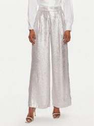 Dixie Spodnie materiałowe PDEPJNA Srebrny Relaxed Fit. Szare spodnie materiałowe Dixie, bez wzorów, z materiału. Za 259.99 zł.