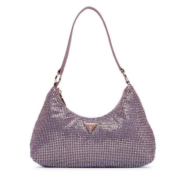 Torebka Guess. Fioletowe torebki klasyczne Guess, z aplikacjami, klasyczne, bez dodatków. Za 544.99 zł.
