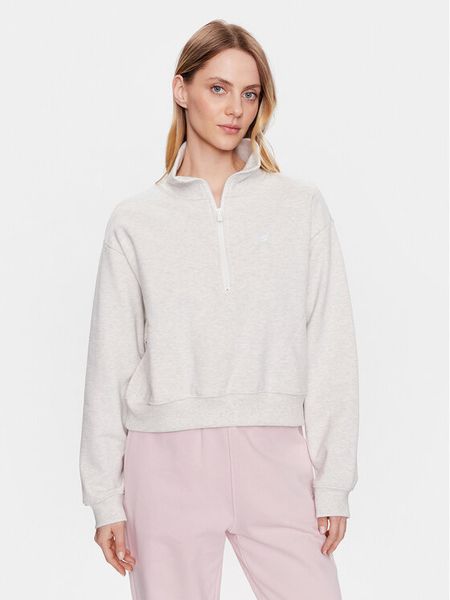 New Balance Bluza WT31501 Szary Oversize. Szare bluzy New Balance, l, bez wzorów, z bawełny, bez kaptura. Za 249.99 zł.