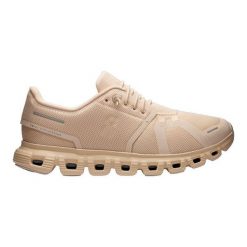 Buty damskie On Cloud 6. Czerwone buty treningowe On Running, bez wzorów, z materiału, bez zapięcia, na fitness i siłownię. Za 759.99 zł.