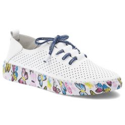 Białe Półbuty Artiker Stylowe Obuwie Damskie. Białe półbuty wsuwane Artiker, na lato, bez wzorów, ze skóry, eleganckie, bez obcasa, na koturnie. Za 199.00 zł.